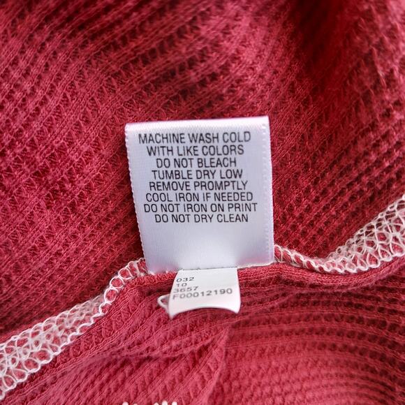 Mossimo Red Ribbed Cami Tank Top w/ White Lace Trim Girls Large long line - Picture 5 of 9